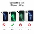 thumbnail image 6 of JETech Case for iPhone 14 Pro 6.1-Inch, Shockproof Phone Bumper Cover, Anti-Scratch Clear Back (Midnight Green), 6 of 6