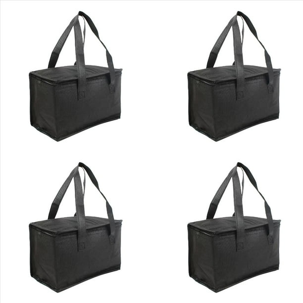 4X Bolsa Aislante Portátil para Almuerzo, Bolsa Refrigeradora, Bolsa para Entrega de Cerveza, Bolsa Térmica Plegable para Picnic, Bolsa para Mantener Calientes los Alimentos Fríos