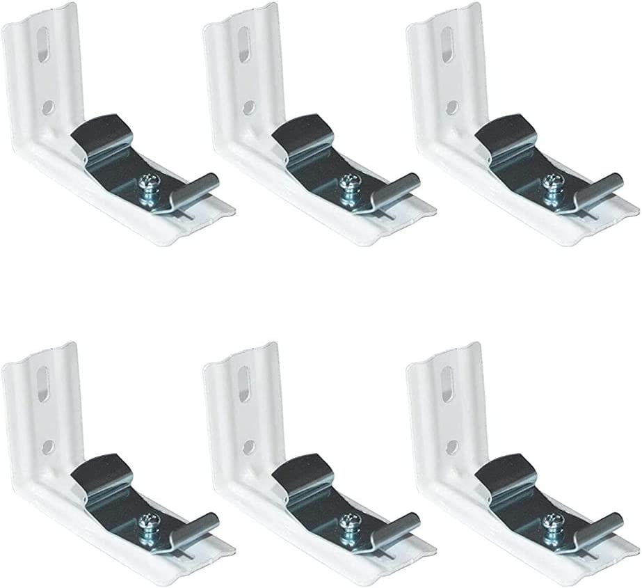 6 pcs Vertical Blind L Bracket Vertical Blind Bracket Clips Vertical Blind Snapin Bracket for