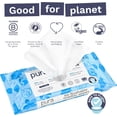 thumbnail image 4 of Flushable Toddler Wipes 1 x 60 Wipes, 100% Plastic Free, 99% Water, Hypoallergenic & Fragrance Free, Totally Chlorine Free, Kids Toilet Wipes, Sensitive Skin, 4 of 4
