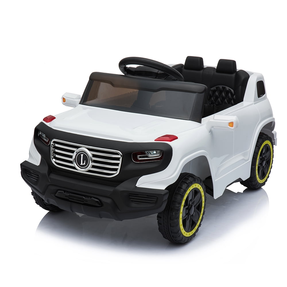 Kids Ride on Car Toys Electric Battery Power 3 Speed Mode Remote Control White 