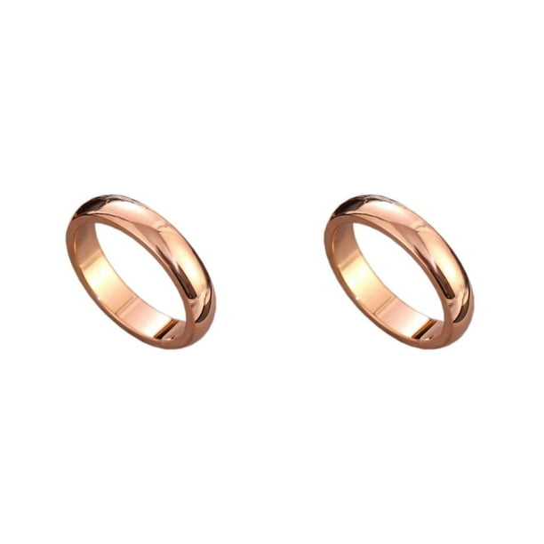 Anillo de ceremonia de banquete Sonducket para hombres y mujeres joyería de decoración Oro rosa Talla 6 2Conjunto