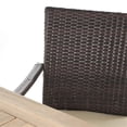 thumbnail image 5 of Noble House Horton 6 Piece Wood Top Patio Dining Set in Brushed Gray, 5 of 15
