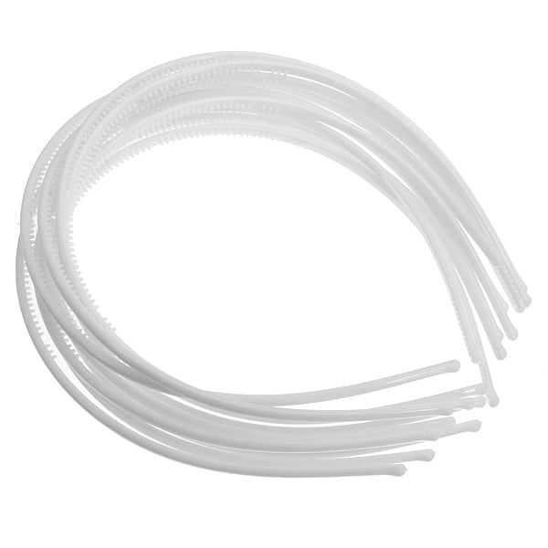 10 Plastic Narrow Thin Hair band Headband 4mm With Teeth Hair Accessories Craft