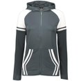 thumbnail image 1 of Ladies Retro Grade Jacket, Graphite & White - Small, 1 of 1