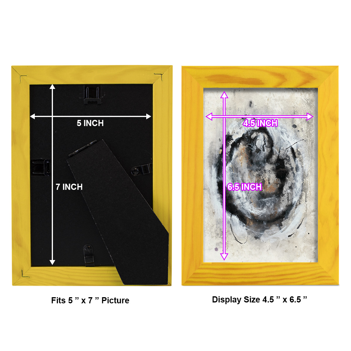 Circular Energy III -Framed Print w/glass-Sunflower Yellow