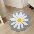 thumbnail image 5 of Bathroom Rugs and Mats Clearance Rvasteizo Cute Bathroom Mats Flower Rugs Absorbent Non Slip Mats Soft Machine Washable Rug Mats for Bedroom Kitchen Bathroom Toilet Floors 26 X 26 Inches, Gray, 5 of 5