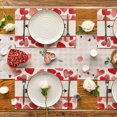 thumbnail image 5 of Sm:)e Arrow Love Heart Valentine's Day Placemats Set of 4, 12 x 18 Inch, 5 of 7