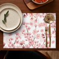thumbnail image 4 of Pioneer Flower Floral Print Pattern Summer Placemats Table Placemats Set Of 6-Linen Kitchen Washable Placemats Table Mats 12x18 Inch Non-Slip Heat Resistant, 4 of 5