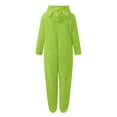 thumbnail image 4 of Rotm Pijamas Enterizas Para Mujer Trendy Fashion Ladies One-Piece Jumpsuit Animal Hoodie Long Sleeve Sleepwear Comfortable Pajamas For Women Green,L, 4 of 5