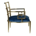 thumbnail image 3 of Sumptuously Opulent Stainless Steel Accent Chair - Saltoro Sherpi, 3 of 3