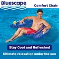 thumbnail image 5 of Bluescape Inflatable Comfort Chair Lounge Pool Float, Blue ,Age 14 & up, Unisex, 5 of 7