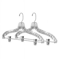 Plastic Suit Hanger, Clear - Pack of 2