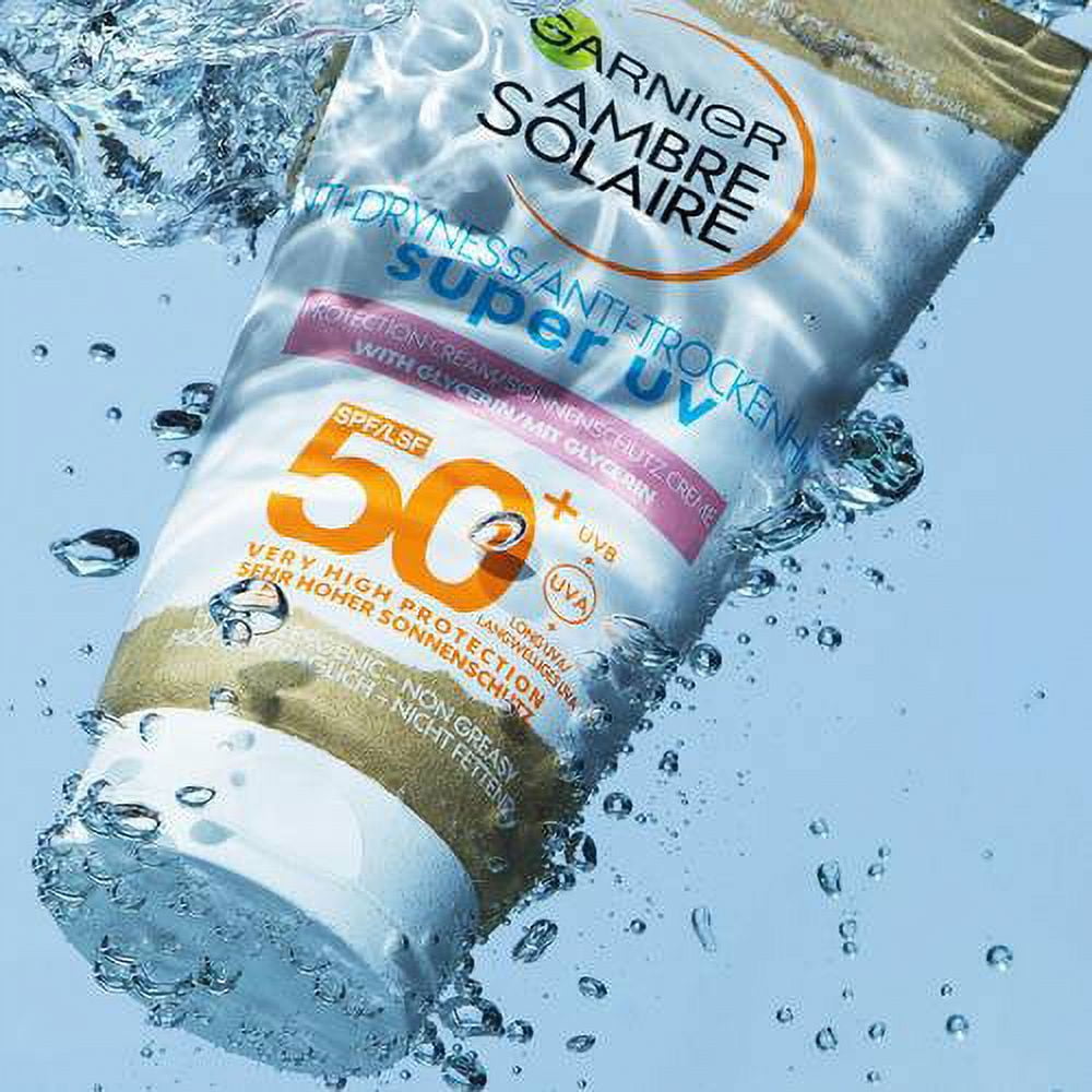 UV Solaire Protection Anti-Dryness ml SPF50+ 50 Ambre Cream Garnier Super