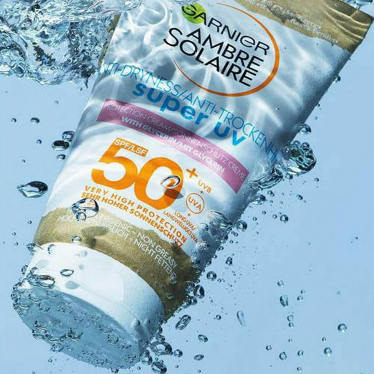 Cream Protection SPF50+ Ambre 50 Solaire UV Anti-Dryness ml Garnier Super
