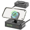 thumbnail image 1 of Estación de carga Acozvin 160W USB-C 11 en 1, cable de 1,5 m, 1 of 7