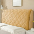 thumbnail image 3 of Wosthever Cubierta elegante de la cabecera de la cama del paño de la fibra química para la cubierta elegante y moderna de las cabeceras Decoración del hogar gris claro, 3 of 6