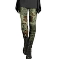thumbnail image 2 of Polyester Full-Length Floral Cargo Pants for Women Ethnic Women's Autumn And Winter Leggings Artistic Splash Printed Soft Stretchy M, 2 of 3