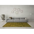thumbnail image 3 of Ahgly Company Indoor Round Abstract Orange Modern Area Rugs, 4' Round, 3 of 4