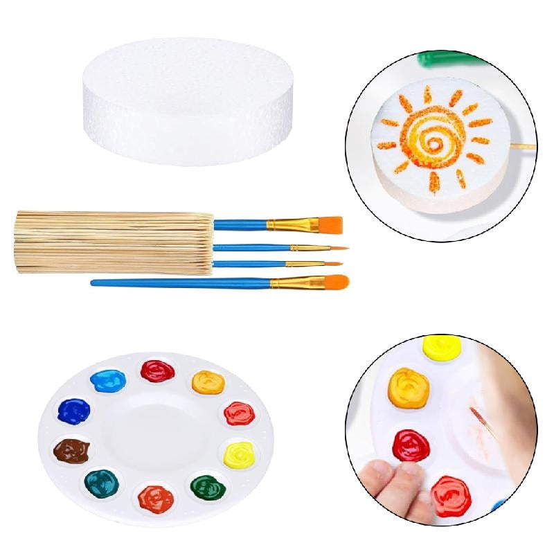 Safe Discs Childrens Art Craft Set for Creative Expression Educational Fun Learning