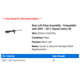 thumbnail image 2 of Rear Left Strut Assembly - Compatible with 2007 - 2011 Toyota Camry SE 2008 2009 2010, 2 of 2