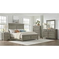 thumbnail image 2 of Pemberly Row Traditional Wood 66"W Wood Queen Bed in Gray Finish, 2 of 7
