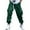 Green, variant on Men's Casual Pants for Everyday Comfort and Flexible Fit with Elastic Waist Trousers for Gray M