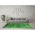 thumbnail image 3 of Ahgly Company Indoor Round Oriental Green Industrial Area Rugs, 4' Round, 3 of 4