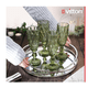 thumbnail image 5 of Juego de 6 Copas de Cristal Labrado Vintage, Copas de Vino y Champagne, Color Olivo, 170 ml, 5 of 5