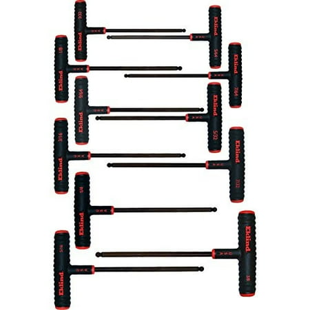 

Eklind 60811 Power-T Handle Ball-Hex Key Allen Wrench- 11pc set SAE Inch