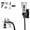 With Black Hose, variant on Kitchen Faucet Sprayer Attachment Set With Silver Hose, 3 Modes, 5 Adapters For Washing Dishes And Fruit
