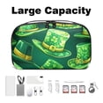 thumbnail image 3 of Saint Patrick's Day Digital Pouch Oxford Cloth Waterproof Storage Pouch Cord Organizer Digital Travel Bag Small Travel Electronic Organizer 5.9x9.44x3.14 in, 3 of 6