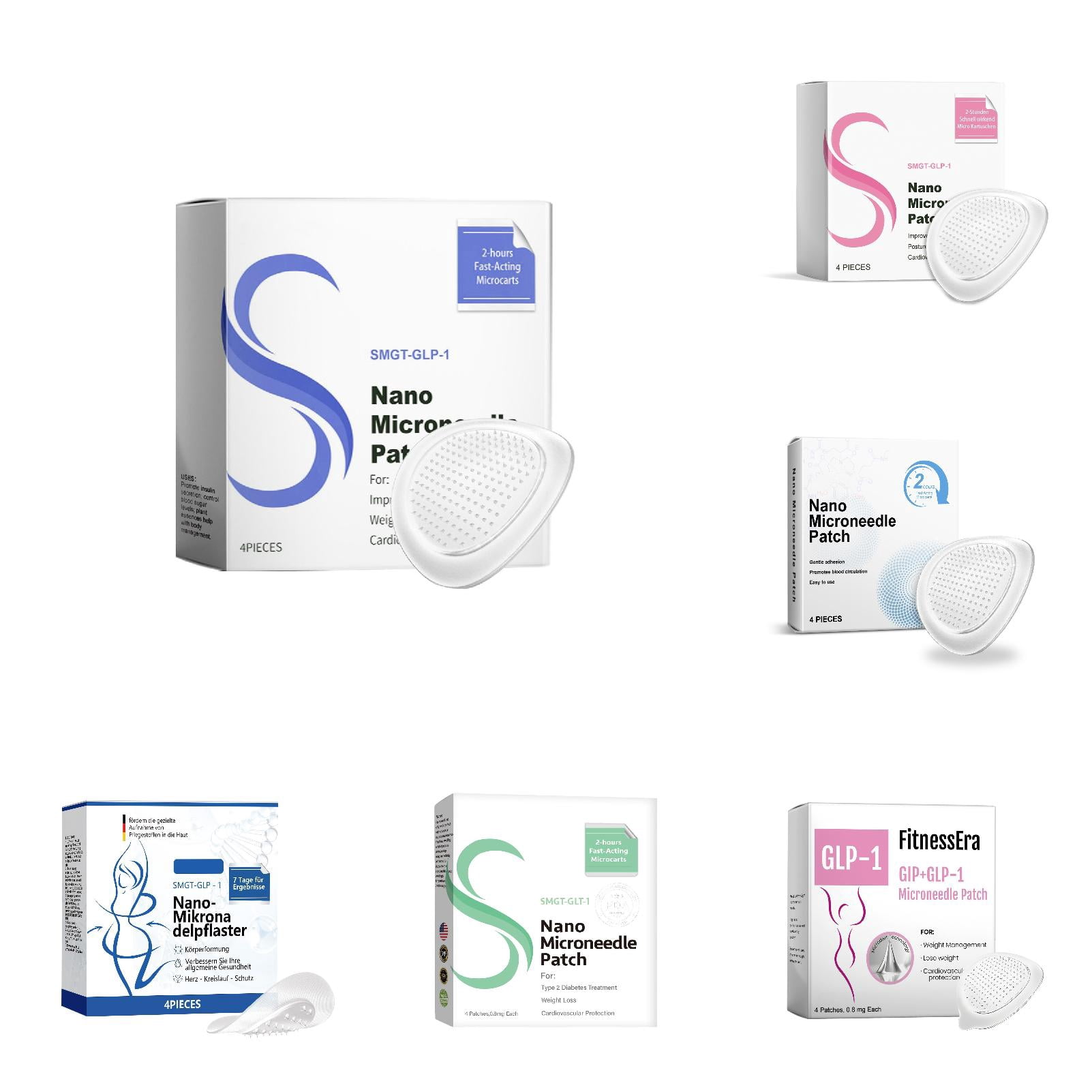 SMGT-GLP-1 Nano Patch, Long-lasting GLP-1 patch,Natural for Waist Patch Body Shaping Stickers for Women and Men 6PCS