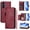 Winered, variant on TECH CIRCLE for Samsung Galaxy A36 5G PU Leather+TPU Zipper Pocket Wallet Case with Wrist Strap Flip Stand Credit Card Slots & Cash Slot Magnetic Closure Full Shockproof Protective Cover,Brown