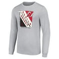 thumbnail image 2 of Men's Starter Heather Gray New Jersey Devils Shield Long Sleeve Graphic T-Shirt, 2 of 3