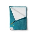 thumbnail image 2 of Bunny Soft Flannel Fleece Throw Blanket, Magicians Hat with Rabbit Ears and a Magic Wand Star Motifs Tricky, Cozy Plush for Indoor and Outdoor Use, 50" x 70", Petrol Blue Multicolor, by Ambesonne, 2 of 6