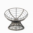 thumbnail image 5 of 40" Ergonomic Wicker Papasan Chair with Cloud Thick Density Fabric Cushion,3-proof Cover,High Capacity Iron Frame,Fluid 360 Degree Swivel for Reading,Living Room, Bedroom,Lounge,Brown Base,2 Colors, 5 of 5