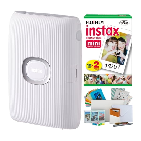 UPC: 0196271281436 | Fujifilm Instax Mini Link 2 Instant Smartphone Printer (Clay White) Bundle