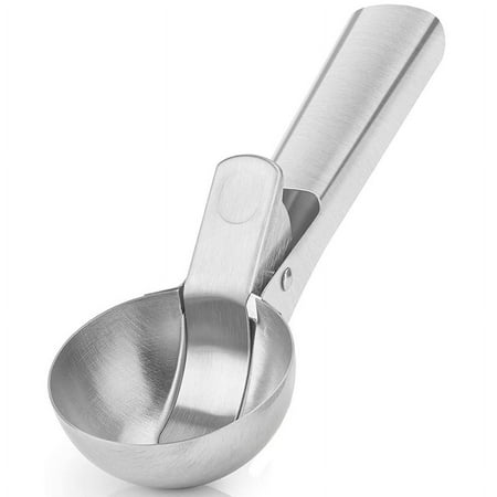 

Stainless Steel Ice Cream Scoop Easy to Trigger Release Ice Cream Scoop with Comfortable Antifreeze Handle