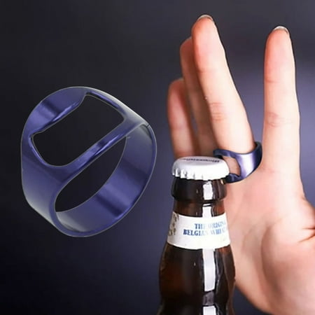 

Off Promotions! Huayishang Bottle Opener Portable Ring Bottle Opener Blue Kitchen Essentials Clearance Sale Blue