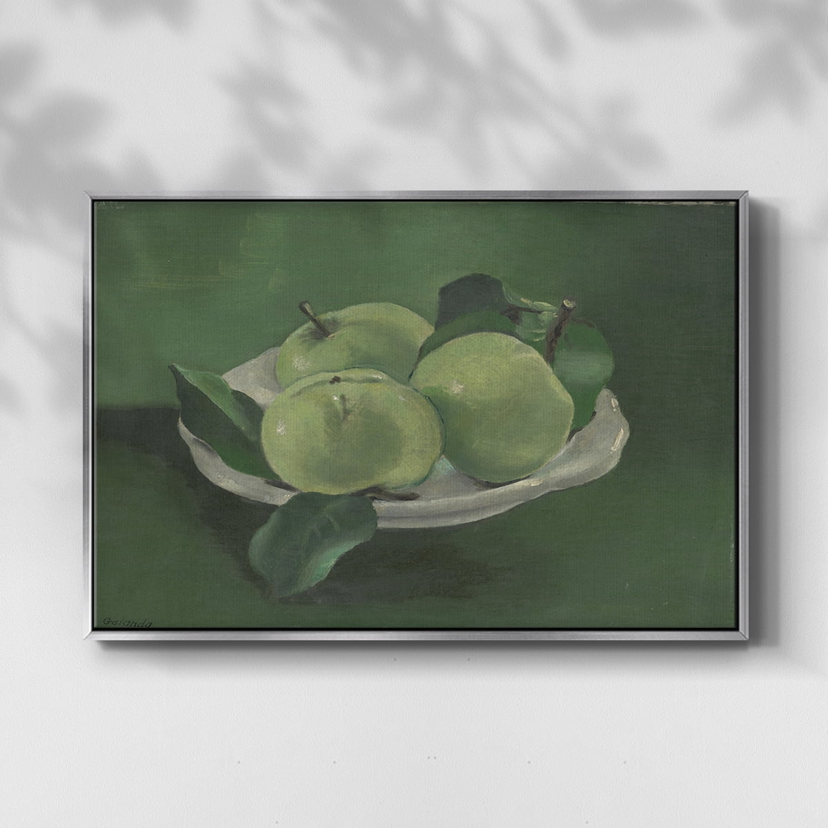 Vintage Botanical Print-LII By Wexford Home Framed in Silver Wood Gallery Wrapped Canvas 25 in. x 37 in.