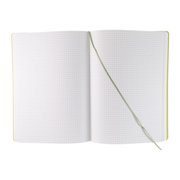 Fabriano Ecoqua Plus Stitch-Bound Notebook, 8.3 x 11.7, A4, Graph, Lime