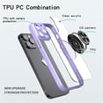 thumbnail image 4 of TECH CIRCLE iPhone 12 Pro Max Case, Finger Ring Holder Rotating Kickstand Magnetic Car Stand Soft Bumper Cover Shockproof Phone Case for iPhone 12 Pro Max 6.7 inch for Women Girls,Purple, 4 of 6
