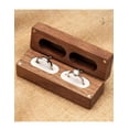 thumbnail image 2 of Caja De Madera Nogal Para Dos Anillos De Boda O Compromiso, 2 of 4
