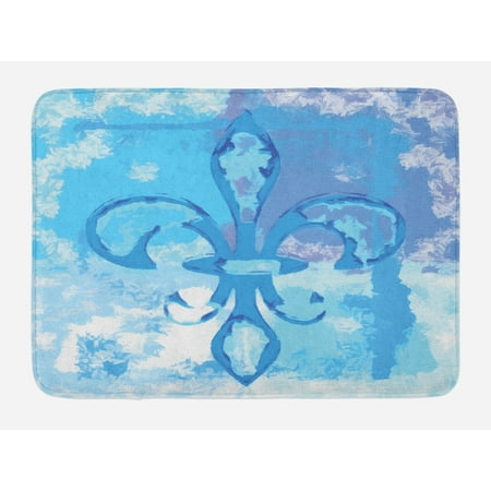 Fleur De Lis Bath Mat Ilration Of Lily Flower Like Frozen Fleur De Lis Bath Mat Ilration Of Lily Flower Like Frozen Heredic Ility Emblem Queenly