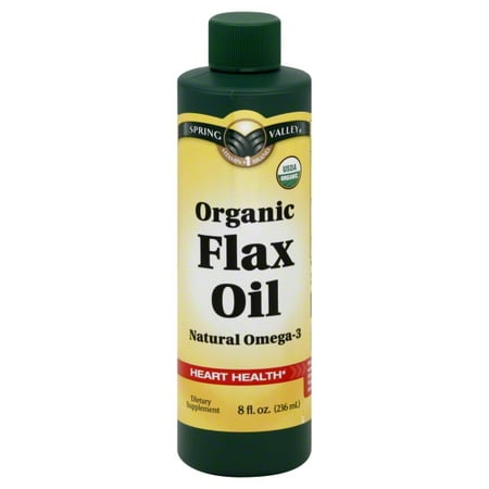 Spring Valley Organic Cold Pressed Flaxseed Oil, 8 fl oz