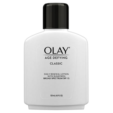 Olay Age Defying Classic Daily Renewal Lotion with SPF 15, 4.0 fl (Best Moisturizer For Women Over 40)