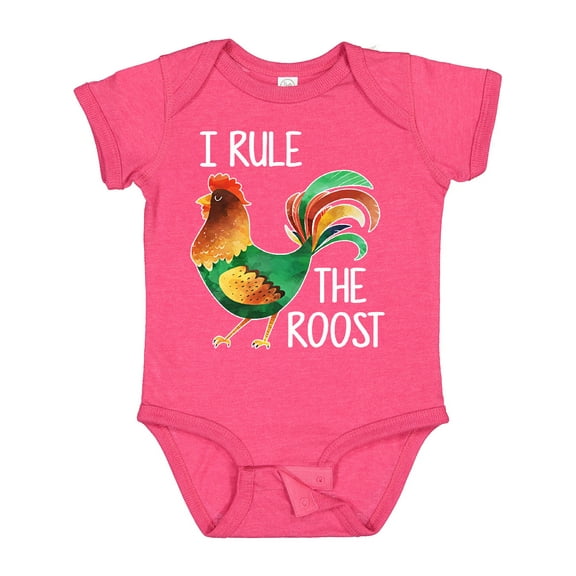 Inktastic Farmer I Rule The Roost Rooster Boys or Girls Baby Bodysuit