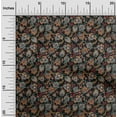 thumbnail image 2 of oneOone Polyester Spandex Black Fabric Floral Fabric For Sewing Printed Craft Fabric By The Yard 56 Inch Wide, 2 of 5