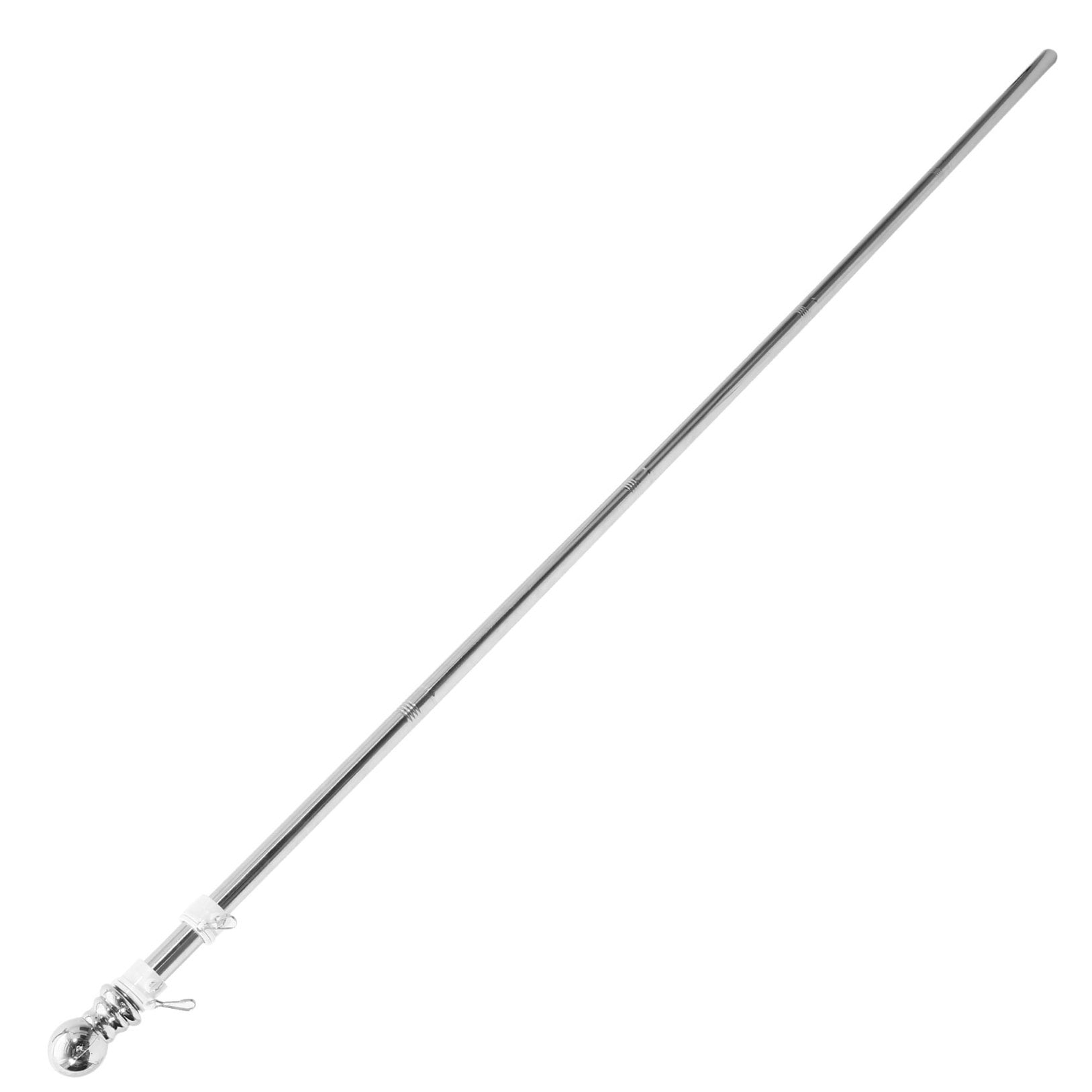 WHAMVOX 1 Set Outdoor Flag Pole Flag Holder Pole Stainless Steel Flag Stand Durable Rotation Flag Pole Holder